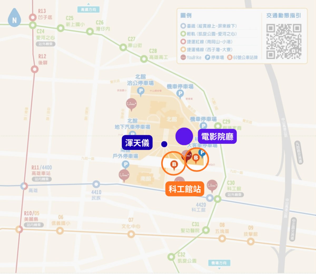 科工館公車站位置圖（點擊開啟 Google 地圖）