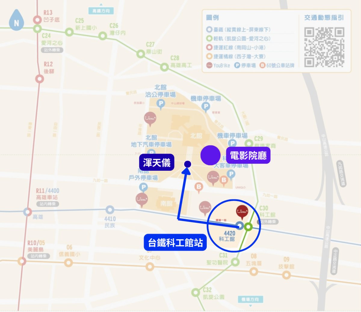 台鐵科工館站位置圖（點擊開啟 Google 地圖）